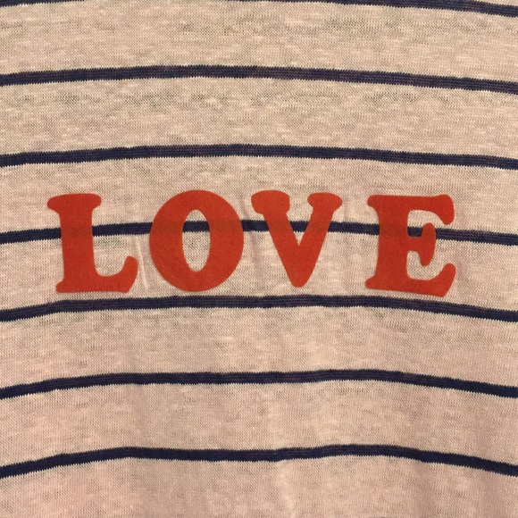 ❤️ LOVE pink and navy stripe top ❤️ - Picture 2 of 7